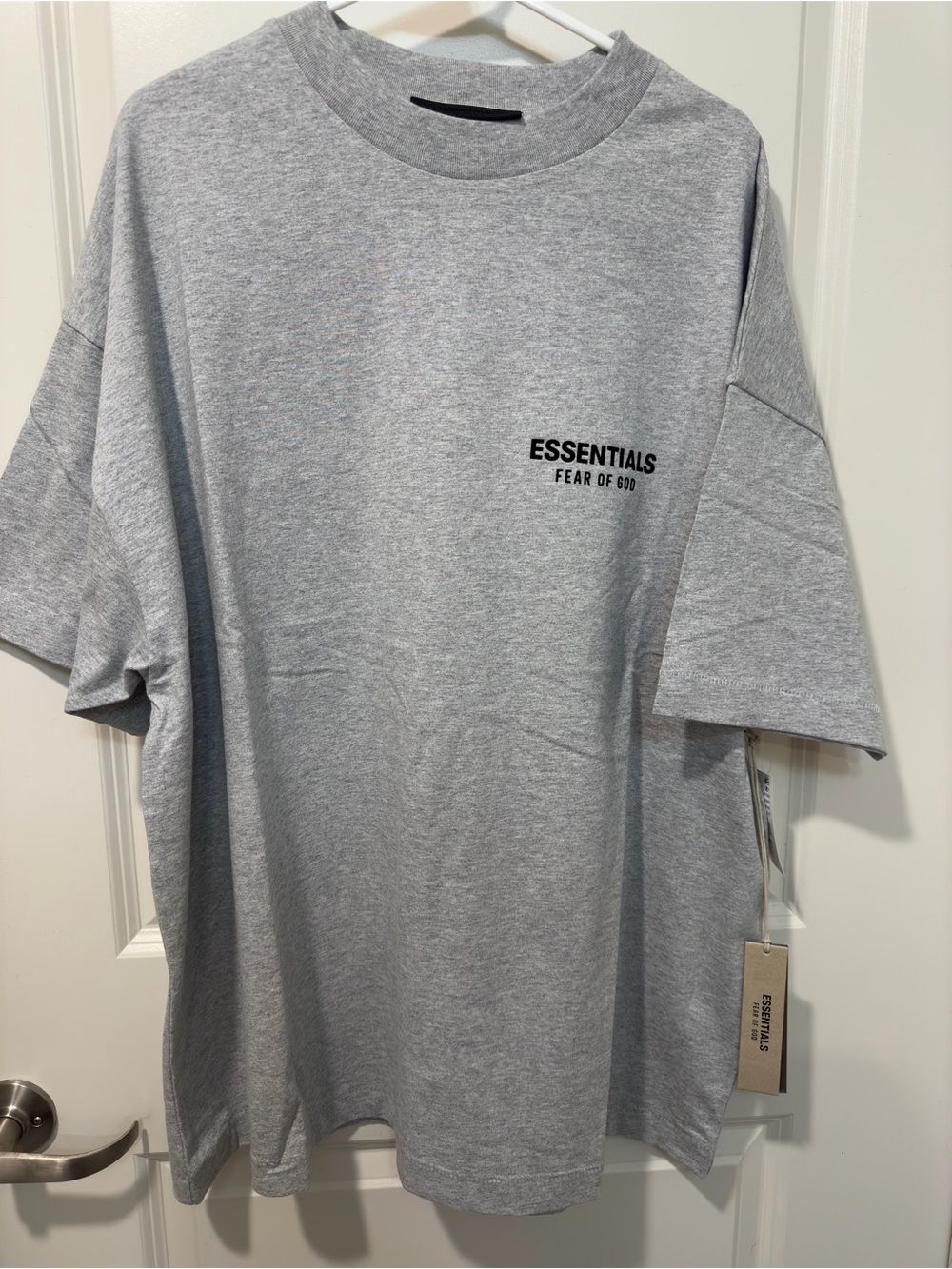Fear of God Essentials Gray Short-Sleeve Logo Tee